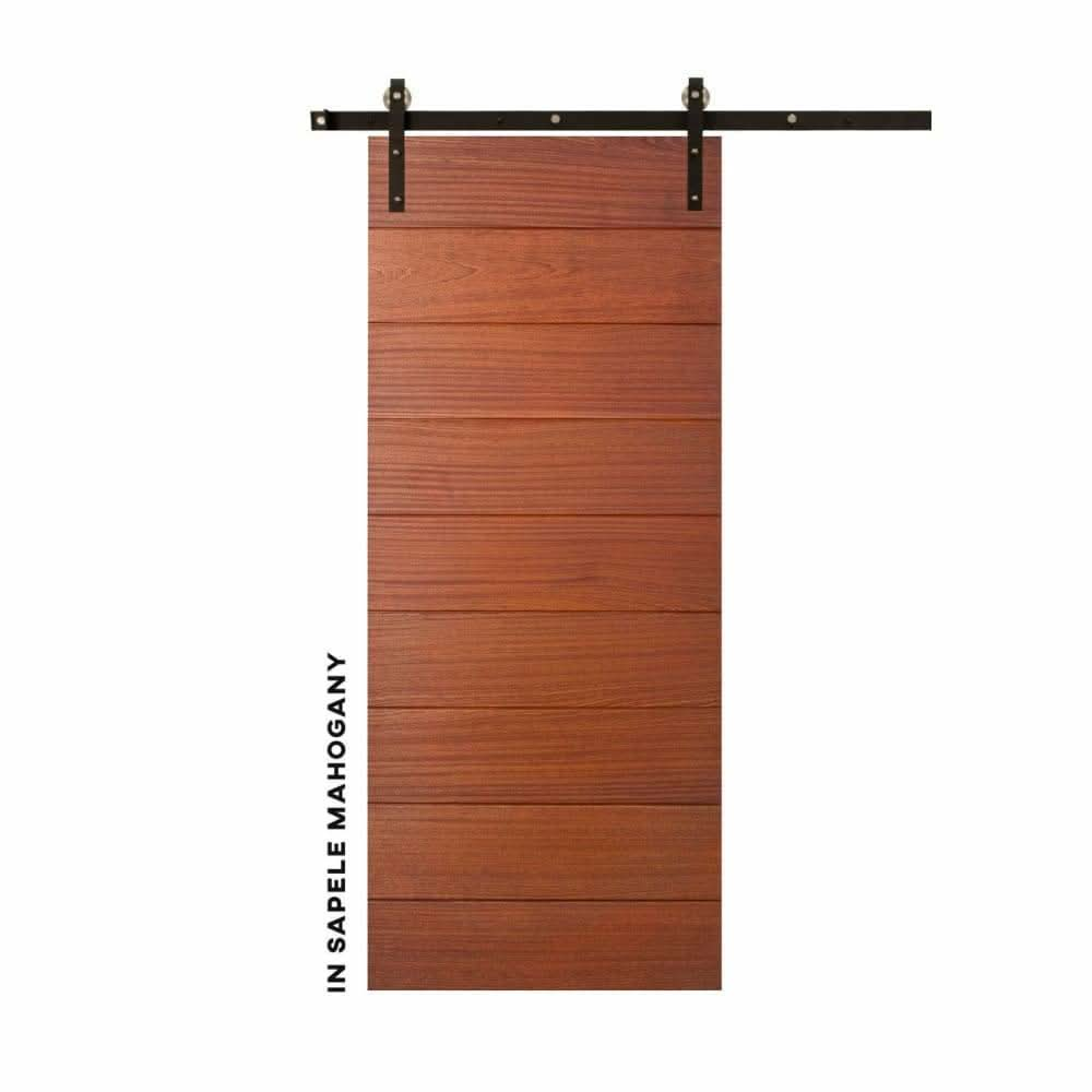 Horizontal Sliding Modern Barn Door - Sliding Barn Door Hardware by RealCraft