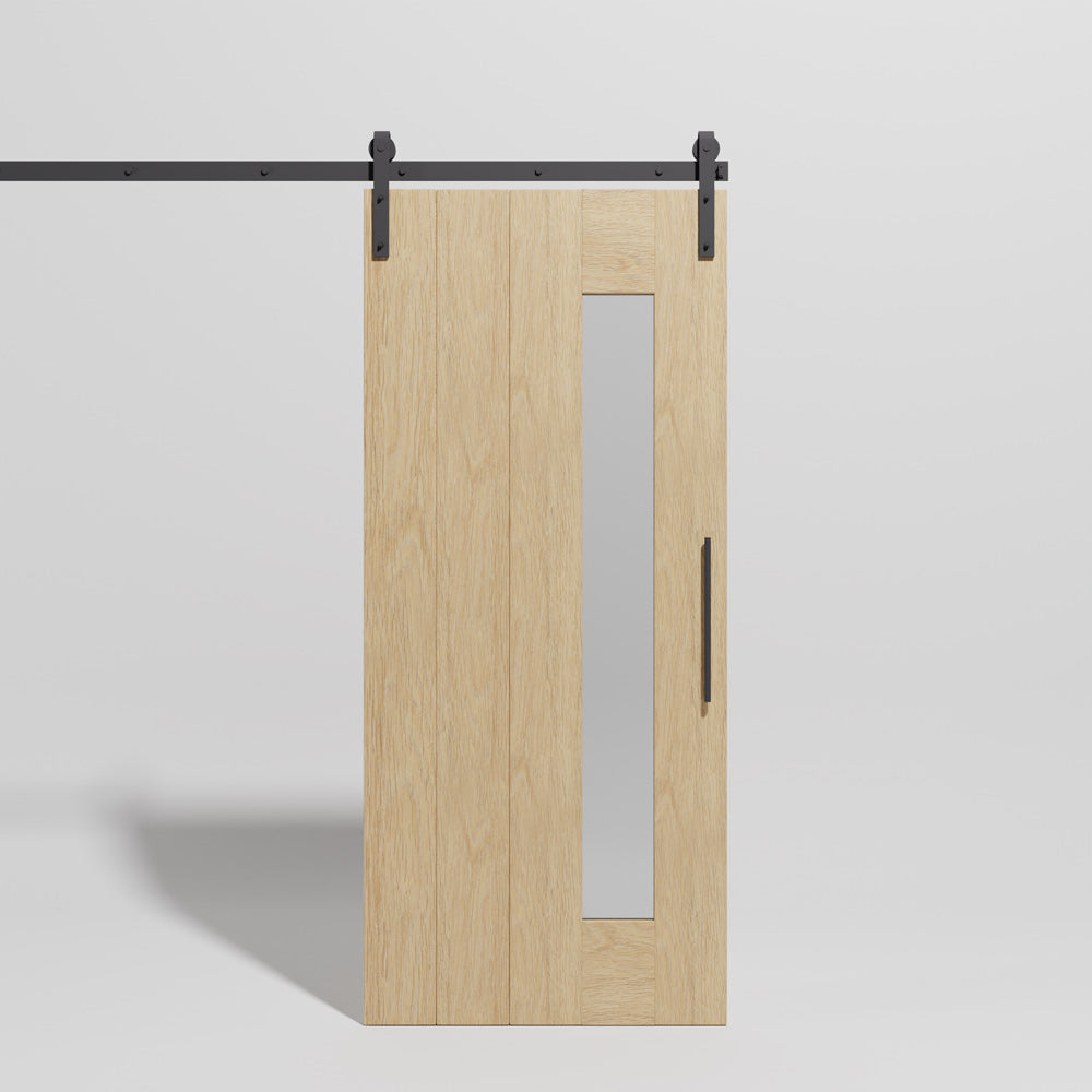Mid-Century Modern Sliding Sidelight Door design by RealCraft