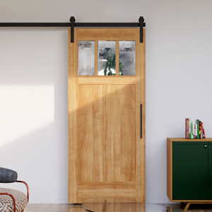 Craftsman Triple Lite Sliding Barn Door