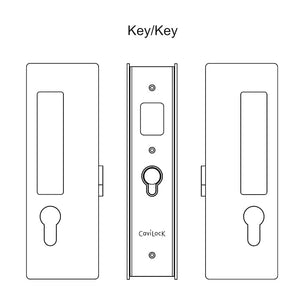 CL400 Magnetic Key Sliding Door Lock & Pocket Door Lock Hardware