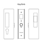 CL400 Magnetic Key Sliding Door Lock & Pocket Door Lock Hardware