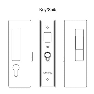 CL400 Magnetic Key Sliding Door Lock & Pocket Door Lock Hardware