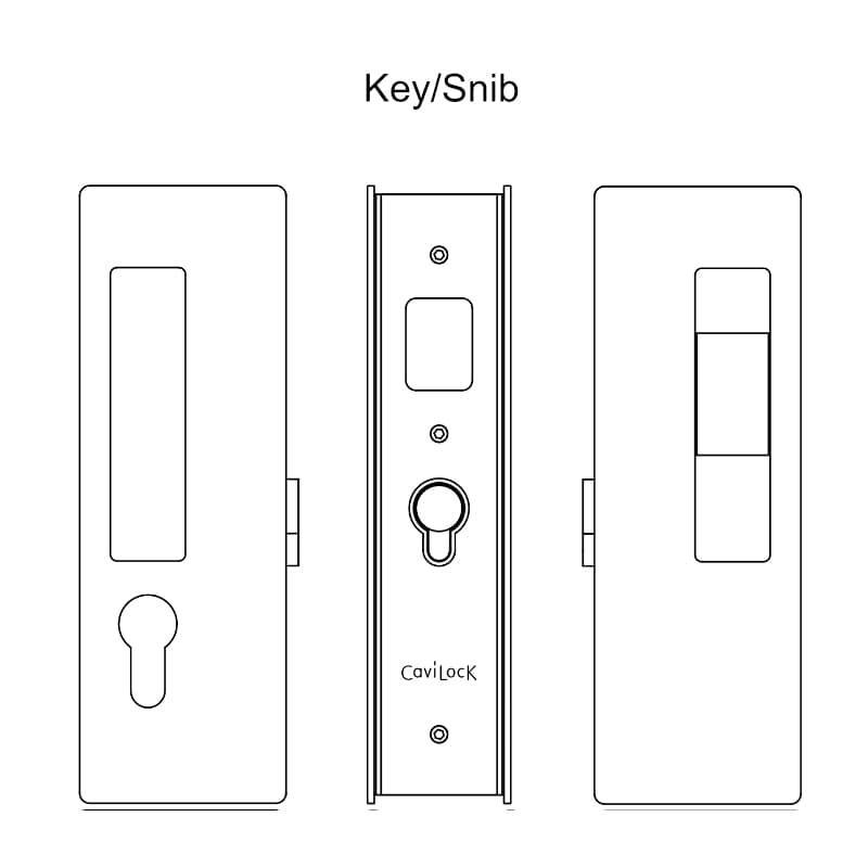 CL400 Magnetic Key Sliding Door Lock & Pocket Door Lock Hardware