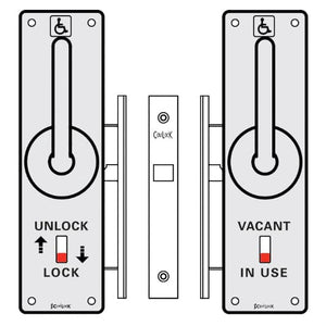 CL100 ADA LaviLock Handle & Lock For Barn Door