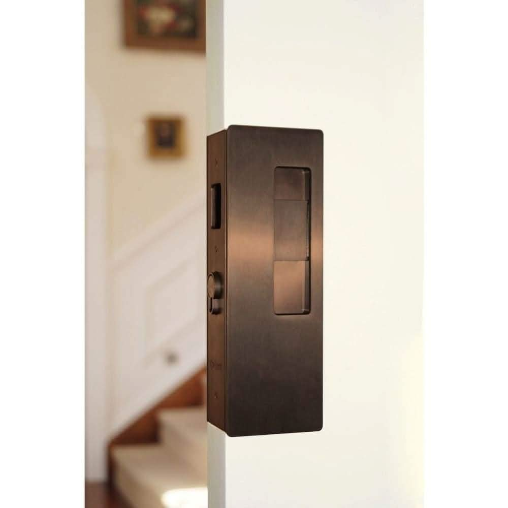 Magnetic Key Pocket Door Lock & Handle - Sliding Barn Door Hardware by RealCraft