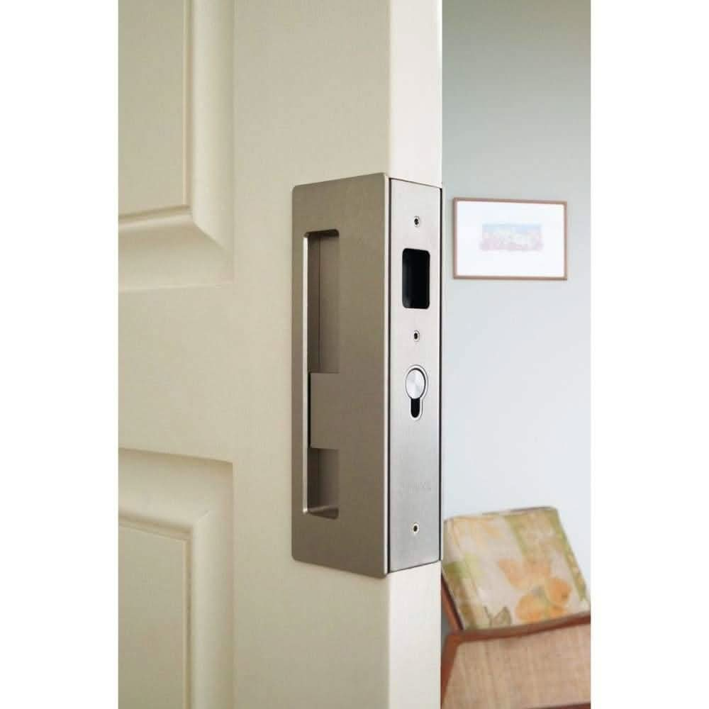 Magnetic Key Pocket Door Lock & Handle - Sliding Barn Door Hardware by RealCraft