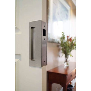 Magnetic Key Pocket Door Lock & Handle - Sliding Barn Door Hardware by RealCraft