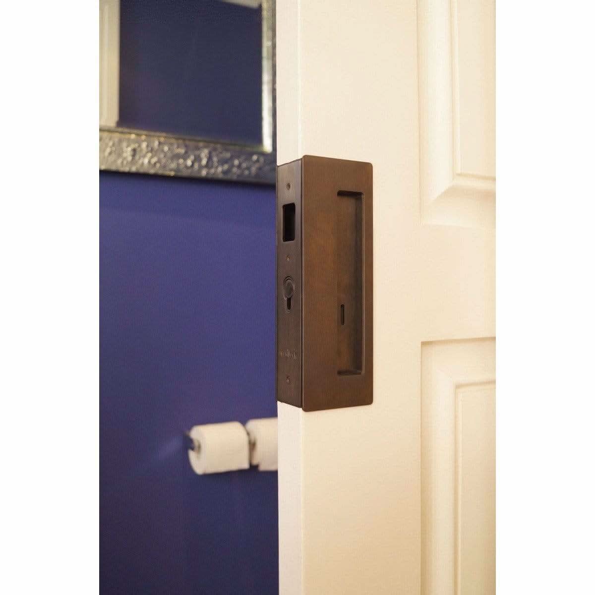 Magnetic Privacy Sliding Barn Door Lock & Handle - Sliding Barn Door Hardware by RealCraft