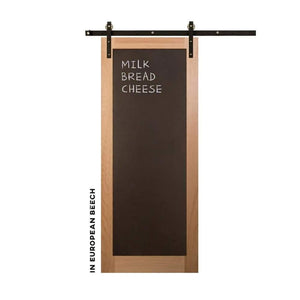 Metal Chalkboard Sliding Barn Door - Sliding Barn Door Hardware by RealCraft