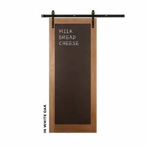 Metal Chalkboard Sliding Barn Door - Sliding Barn Door Hardware by RealCraft