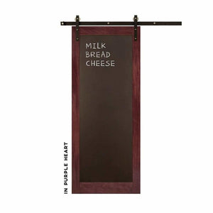 Metal Chalkboard Sliding Barn Door - Sliding Barn Door Hardware by RealCraft