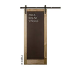 Metal Chalkboard Sliding Barn Door - Sliding Barn Door Hardware by RealCraft