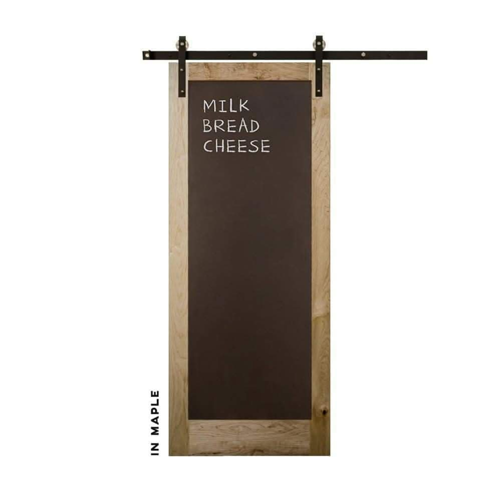 Metal Chalkboard Sliding Barn Door - Sliding Barn Door Hardware by RealCraft