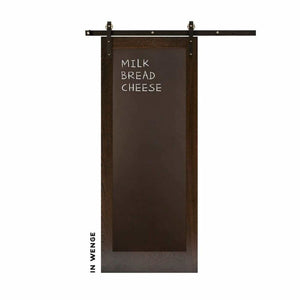 Metal Chalkboard Sliding Barn Door - Sliding Barn Door Hardware by RealCraft