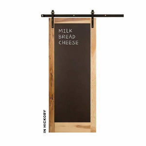 Metal Chalkboard Sliding Barn Door - Sliding Barn Door Hardware by RealCraft