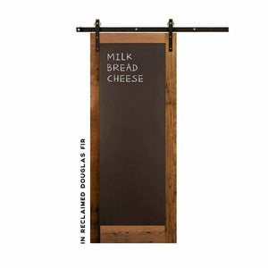 Metal Chalkboard Sliding Barn Door - Sliding Barn Door Hardware by RealCraft