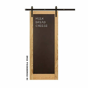 Metal Chalkboard Sliding Barn Door - Sliding Barn Door Hardware by RealCraft