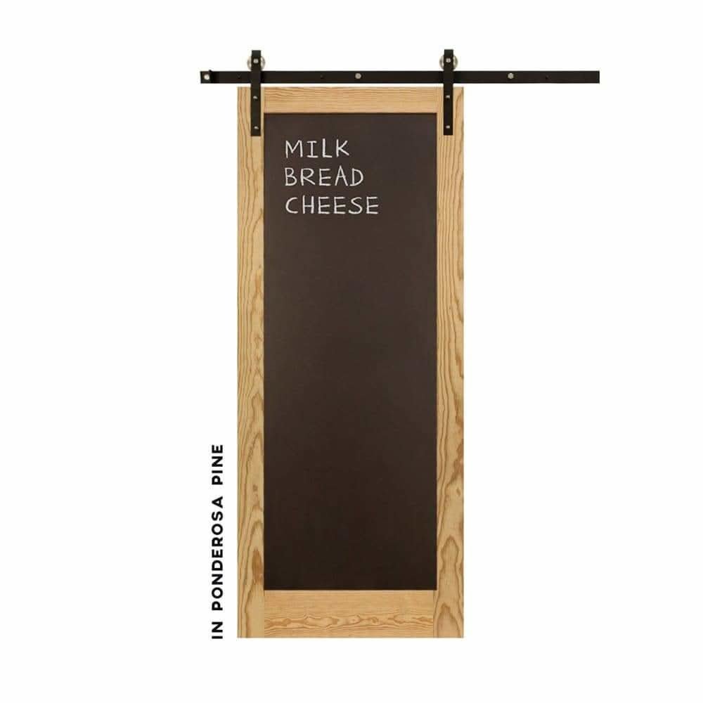 Metal Chalkboard Sliding Barn Door - Sliding Barn Door Hardware by RealCraft