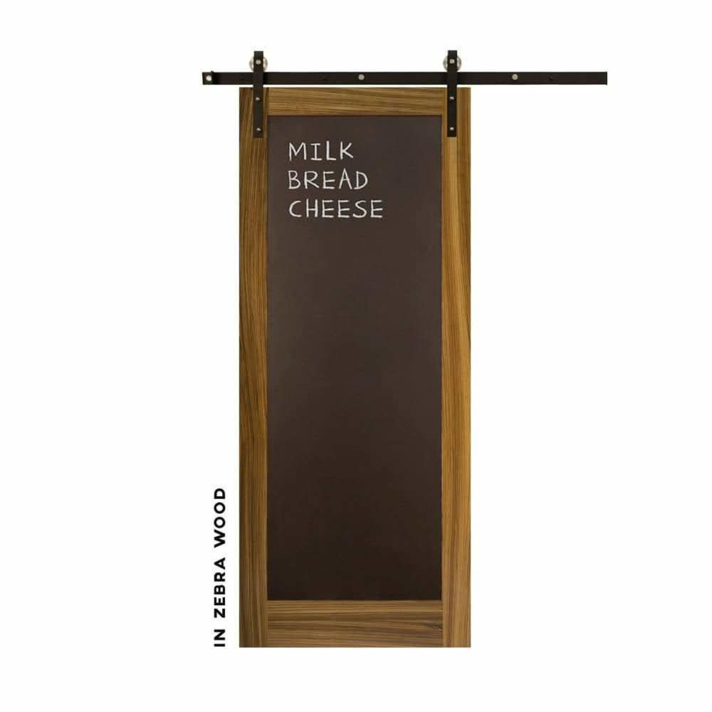 Metal Chalkboard Sliding Barn Door - Sliding Barn Door Hardware by RealCraft