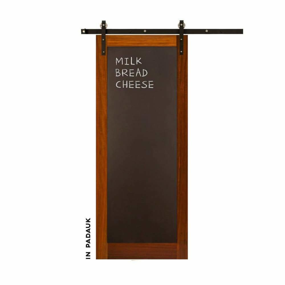 Metal Chalkboard Sliding Barn Door - Sliding Barn Door Hardware by RealCraft