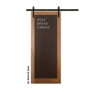 Metal Chalkboard Swinging Barn Door - Sliding Barn Door Hardware by RealCraft