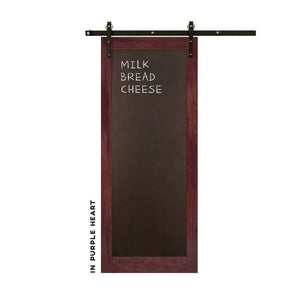 Metal Chalkboard Swinging Barn Door - Sliding Barn Door Hardware by RealCraft