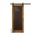 Metal Chalkboard Swinging Barn Door - Sliding Barn Door Hardware by RealCraft