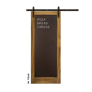 Metal Chalkboard Swinging Barn Door - Sliding Barn Door Hardware by RealCraft