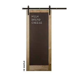 Metal Chalkboard Swinging Barn Door - Sliding Barn Door Hardware by RealCraft