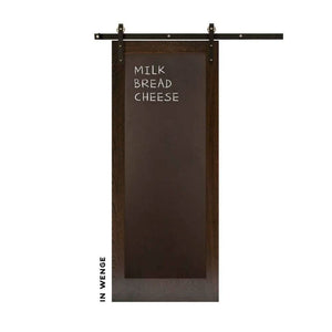 Metal Chalkboard Swinging Barn Door - Sliding Barn Door Hardware by RealCraft