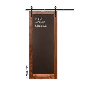 Metal Chalkboard Swinging Barn Door - Sliding Barn Door Hardware by RealCraft