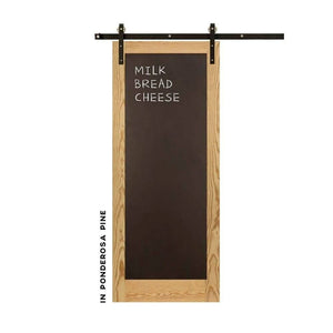 Metal Chalkboard Swinging Barn Door - Sliding Barn Door Hardware by RealCraft