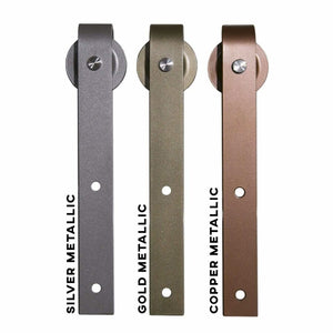 Metallic Sliding Barn Door Hardware - Sliding Barn Door Hardware by RealCraft