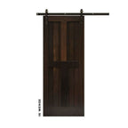 Mid-Century Modern 4 Panel Swinging Barn Door - Sliding Barn Door Hardware by RealCraft