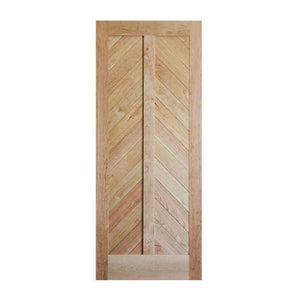 Mountain Chevron Sliding Barn Door - Sliding Barn Door Hardware by RealCraft