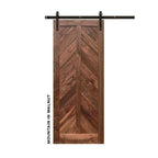 Mountain Chevron Sliding Barn Door - Sliding Barn Door Hardware by RealCraft