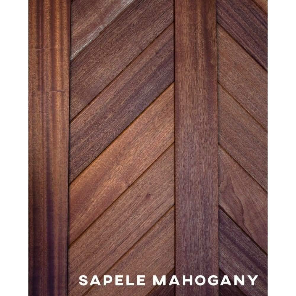 Mountain Chevron Swinging Barn Door - Sliding Barn Door Hardware by RealCraft