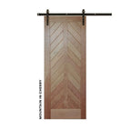 Mountain Chevron Swinging Barn Door - Sliding Barn Door Hardware by RealCraft