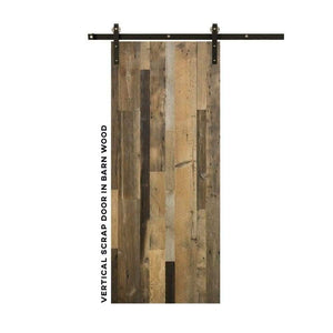 Reclaimed Scrap Sliding Barn Wood Door - Sliding Barn Door Hardware by RealCraft