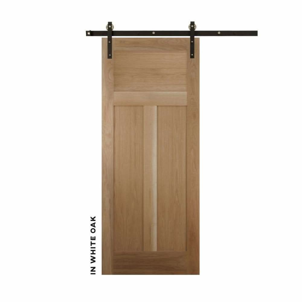 Shaker Style High-T Panel Sliding Door - Sliding Barn Door Hardware by RealCraft