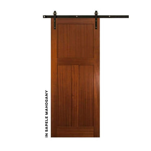 Shaker Style Low T Panel Swinging Door - Sliding Barn Door Hardware by RealCraft