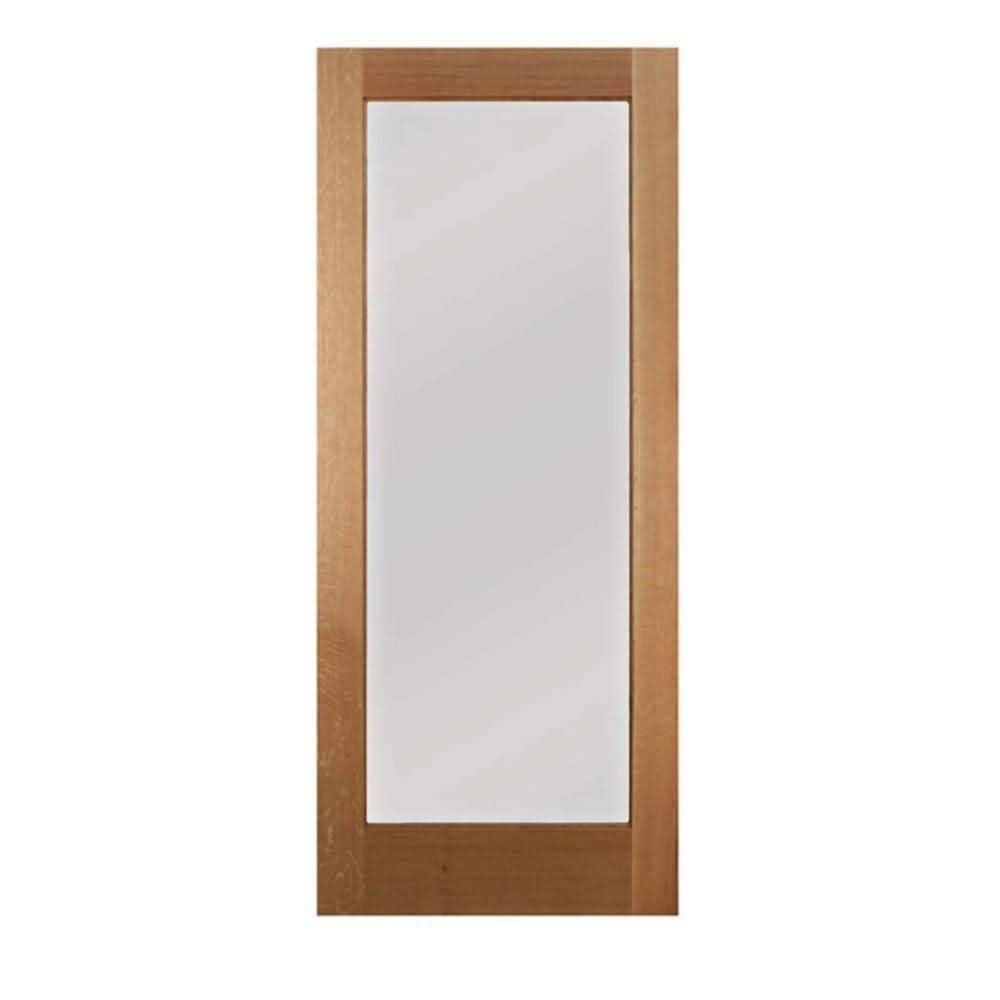 Modern Single Panel Sliding Glass Barn Door