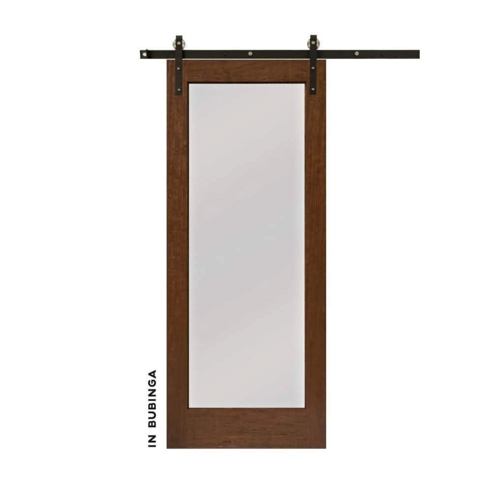 Single Panel Sliding Glass Barn Door - Sliding Barn Door Hardware by RealCraft