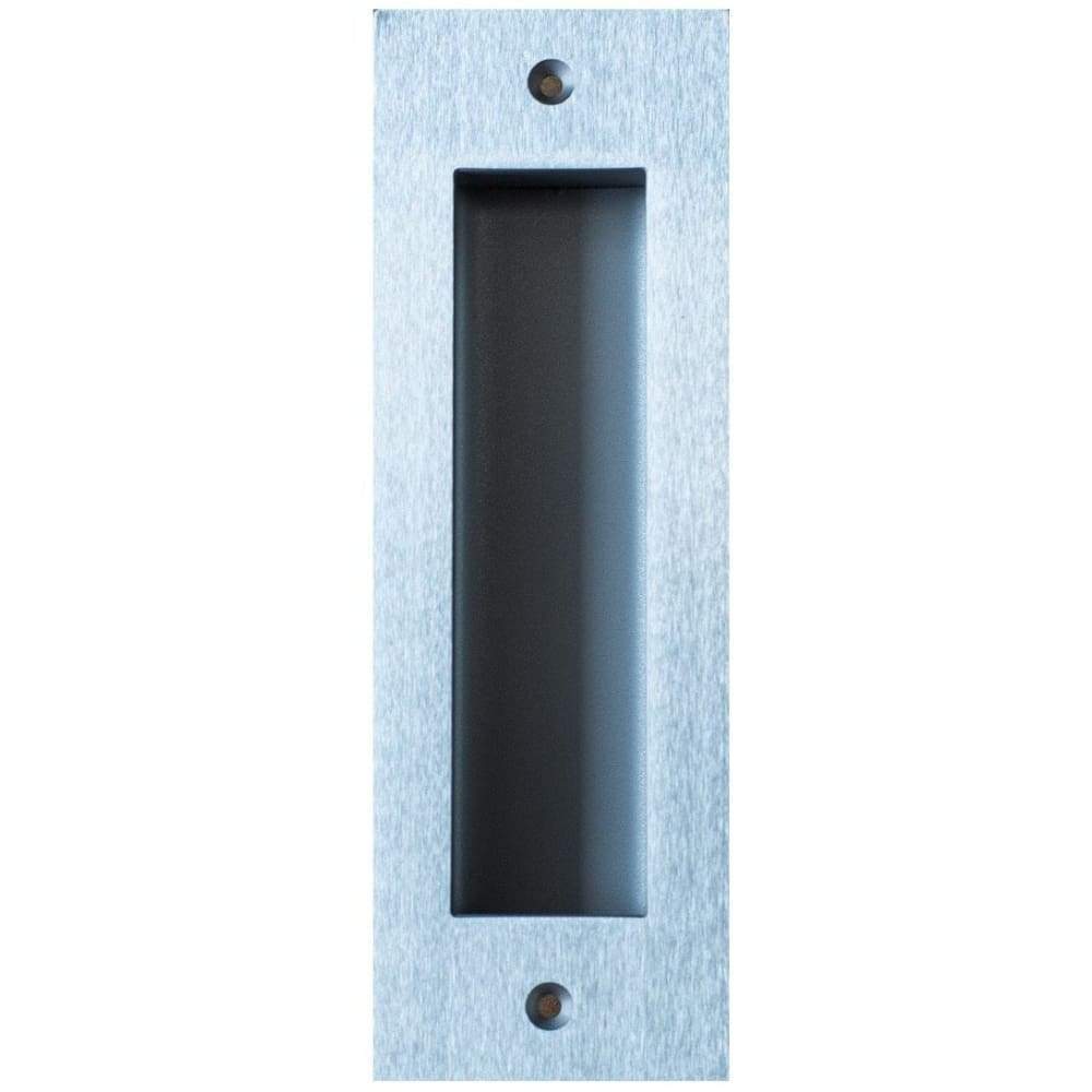 Skyrise Stainless Steel Flush Sliding &amp; Pocket Door Handle - Sliding Barn Door Hardware by RealCraft