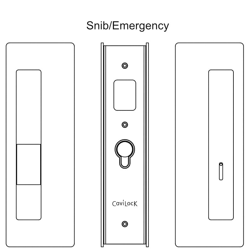 CL400 Magnetic Sliding Barn Door Lock & Pocket Door Privacy Lock