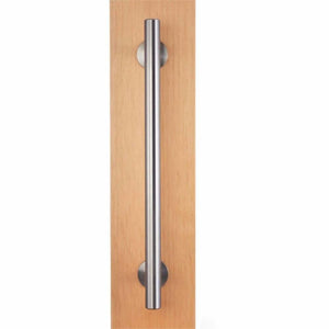 Stainless Swiss Rod Barn Door Handle & Flush Pull Set - Sliding Barn Door Hardware by RealCraft