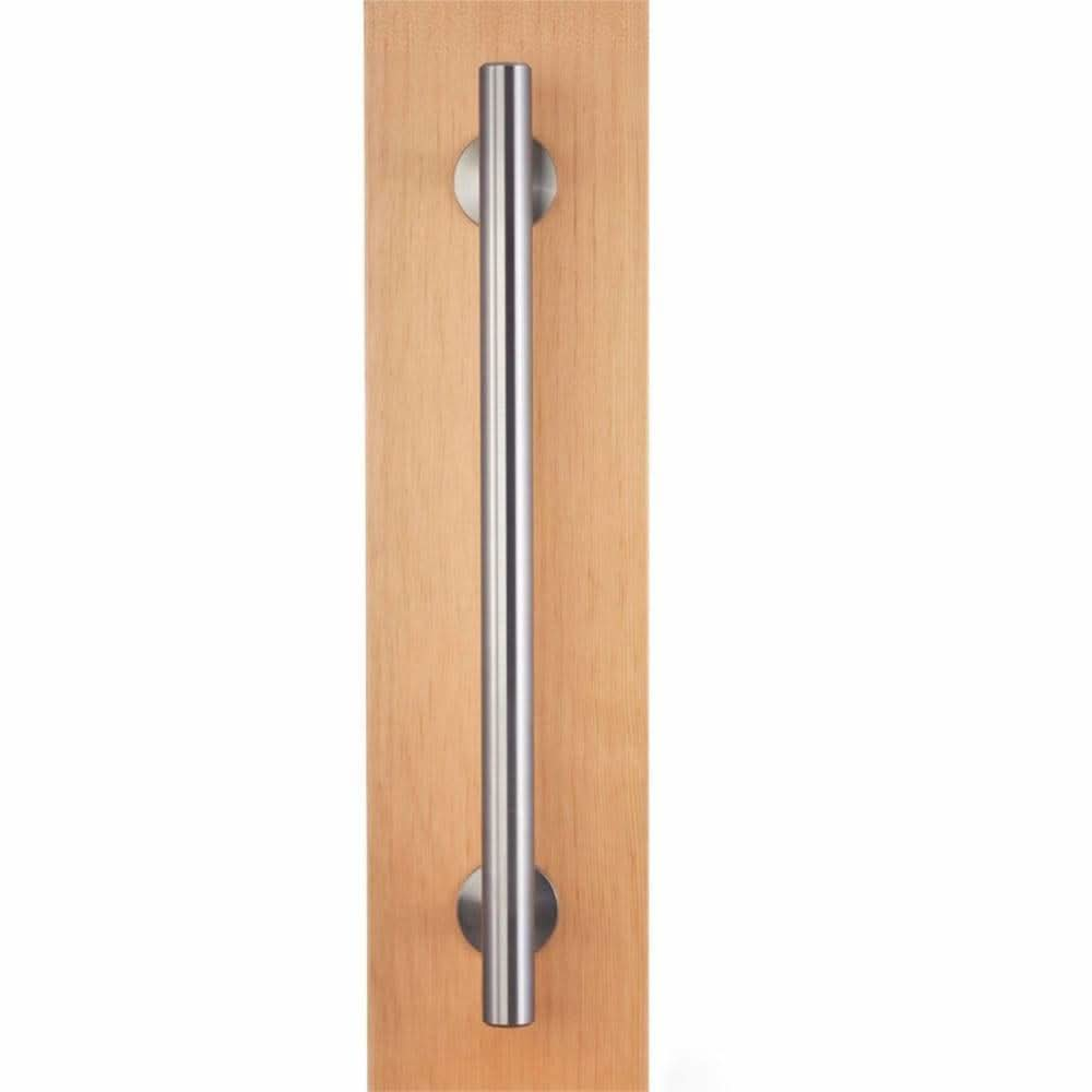 Stainless Swiss Rod Barn Door Handle & Flush Pull Set - Sliding Barn Door Hardware by RealCraft