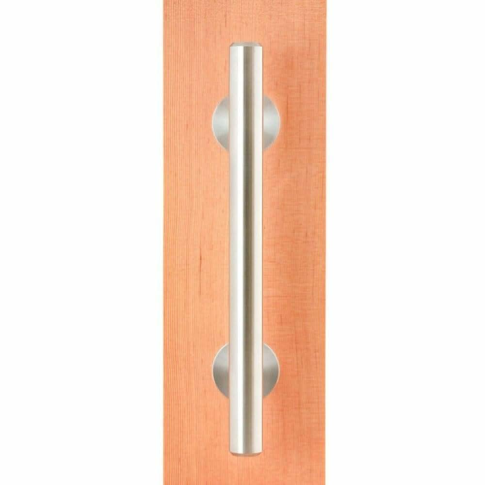 Stainless Swiss Rod Barn Door Handle & Flush Pull Set - Sliding Barn Door Hardware by RealCraft