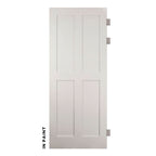 Mid-Century Modern 4 Panel Swinging Barn Door - Sliding Barn Door Hardware by RealCraft