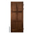Mid-Century Walnut Modern 6 Panel Swinging Door - Sliding Barn Door Hardware by RealCraft